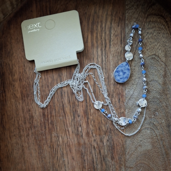 New Next Jewelry Multi Layer Length Crystal Chain Necklace. - Picture 4 of 11